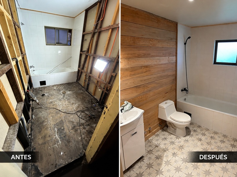 Costos de remodelación en Panguipulli para cocinas, baños y ampliaciones